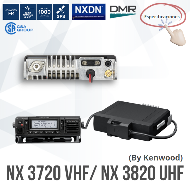 NX3720VHFNX3820UHF